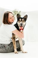 Изображение волонтёра Оксана Пашовкина из приюта для бездомных животных (собаки), расположенного в Москве и Московской области