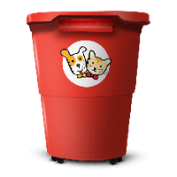 Контейнер - подарок на новый год для питомца из приюта